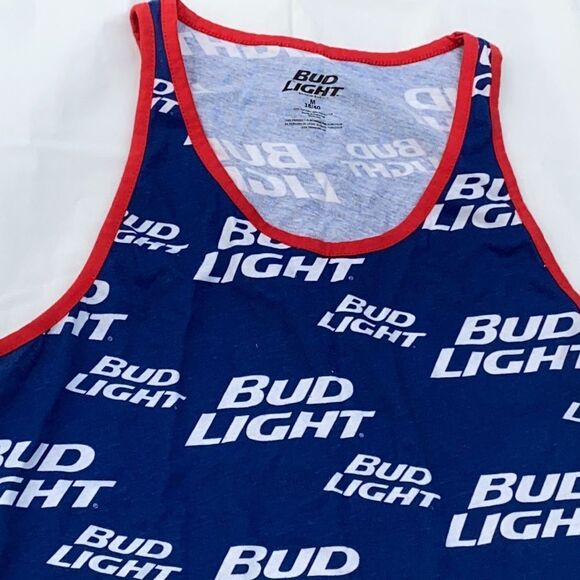 Bud Light blue men’s muscle shirt size Medium - Picture 2 of 7